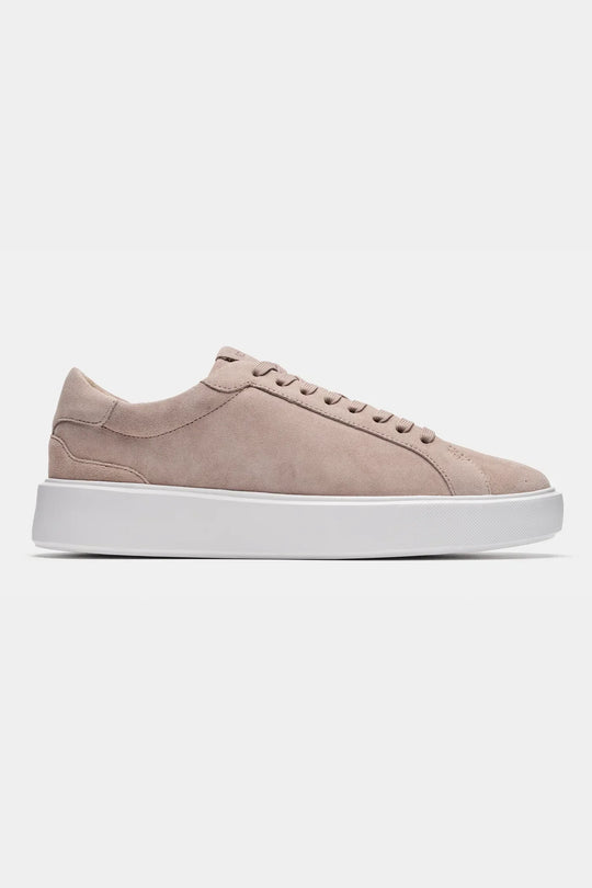 Sneakers in camoscio beige dal comfort lussuoso da uomo