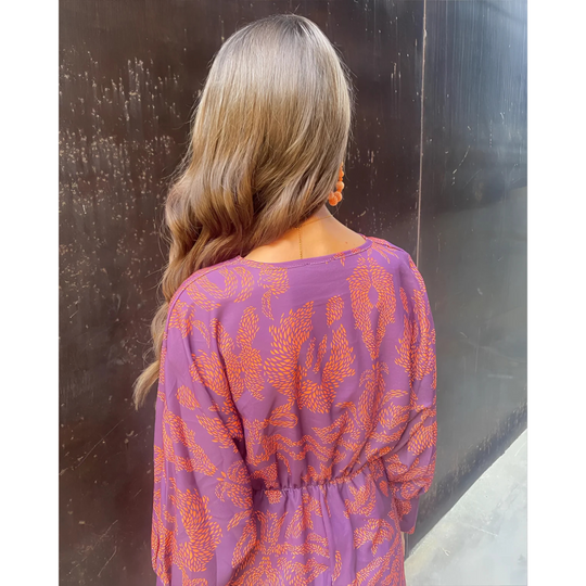 Arabella | Maxi Dress with Plunge Neck and Twist Knot
