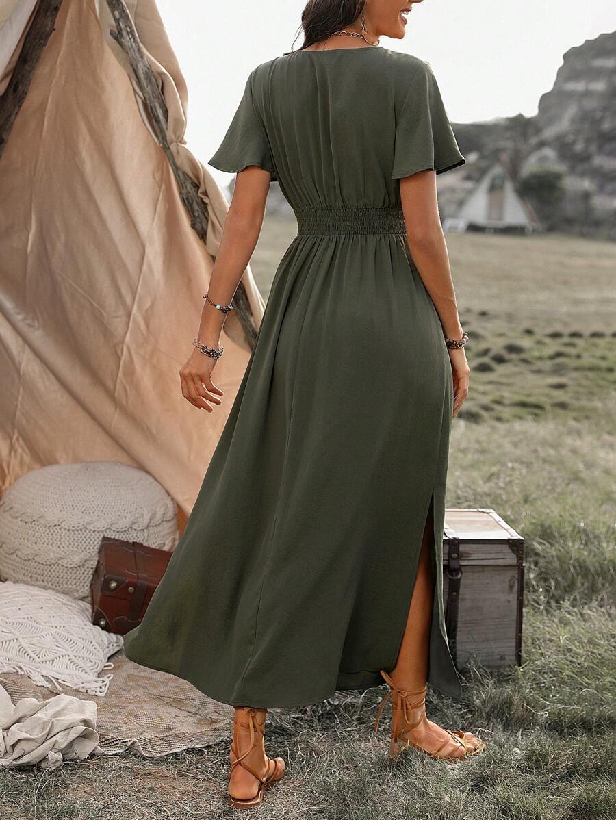 Odette | Abito lungo elegante con spacco