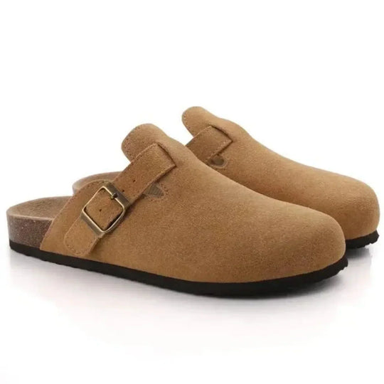 Valentin | Zoccoli da uomo in pelle scamosciata con fibbia