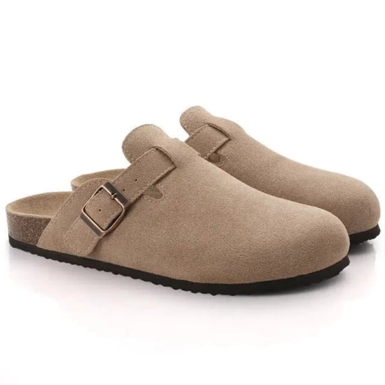 Valentin | Zoccoli da uomo in pelle scamosciata con fibbia