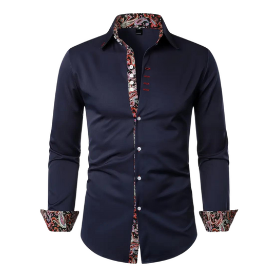 Niko | Men's Shirt with Paisley Details