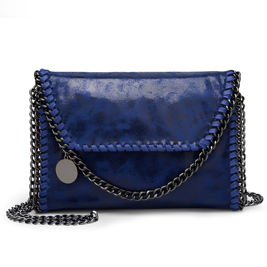 Charlotte - Elegant leather shoulder bag with chain for women
