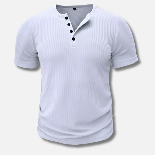 Elite | T-shirt Henley muscolare da uomo