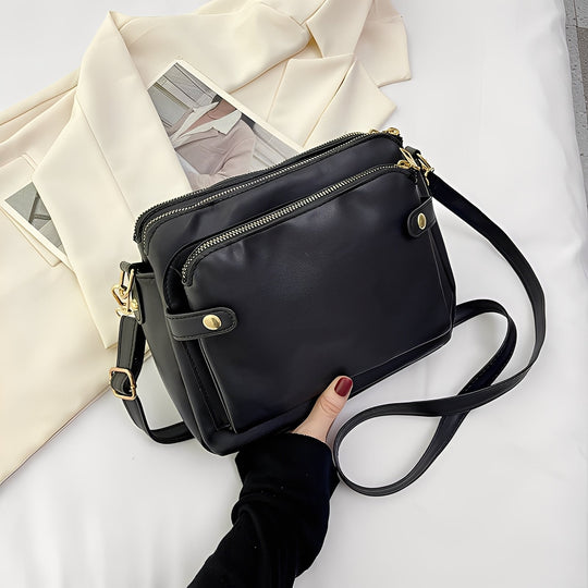 Michaela - Classic Leather Bag for Women with Shoulder Strap