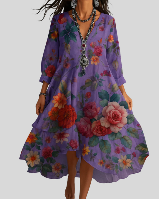 Home | Light Boho Floral Maxi Dress