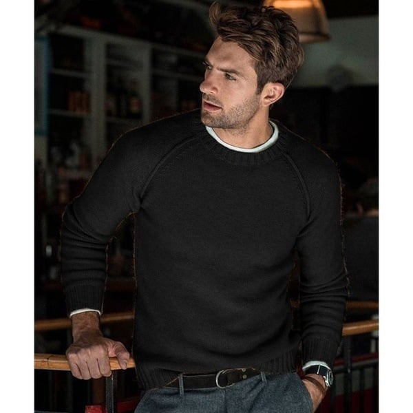 Izael | Casual Sweater in Soft High-Quality Knit for Men