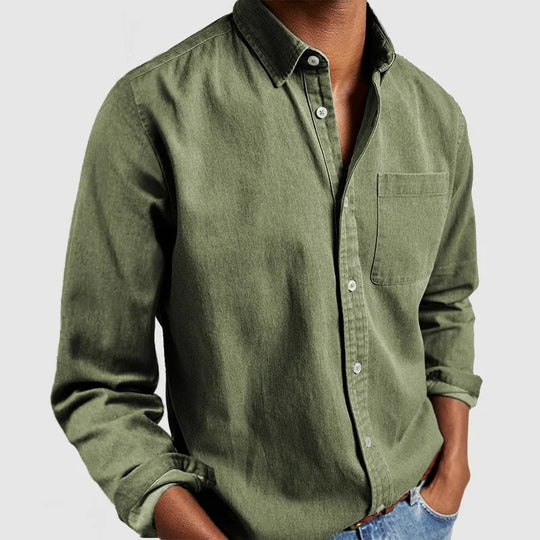 Hayden | Men's Long Sleeve Collared Shirt