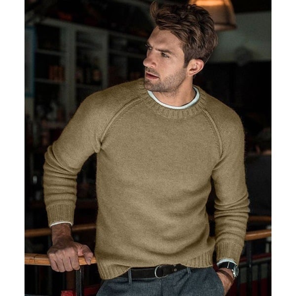 Izael | Casual Sweater in Soft High-Quality Knit for Men