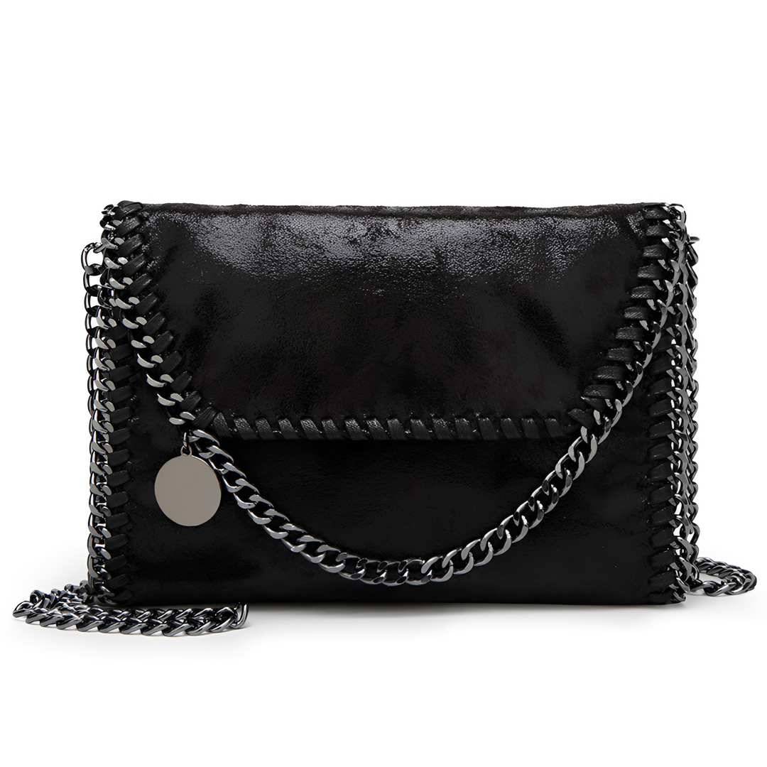 Charlotte - Elegant leather shoulder bag with chain for women