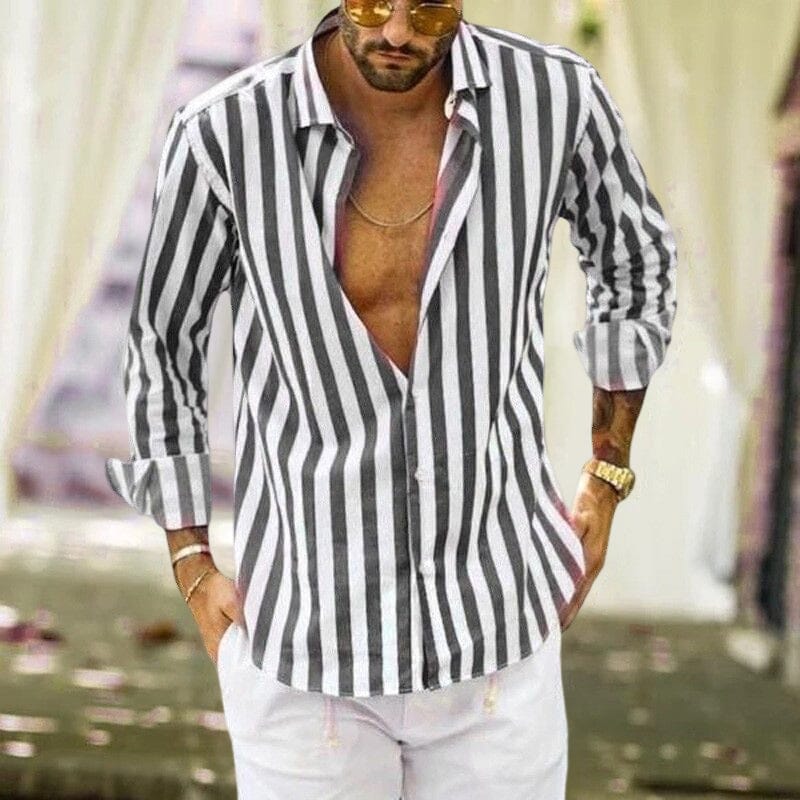 Alain | Men's striped shirt