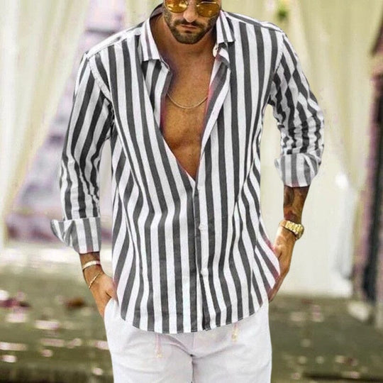 Alain | Men's striped shirt