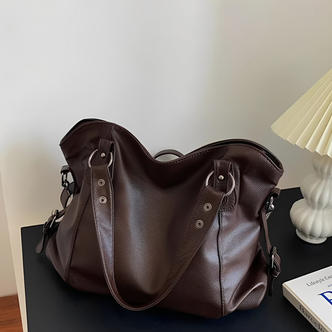 Erika - Grande borsa a mano in pelle per donna
