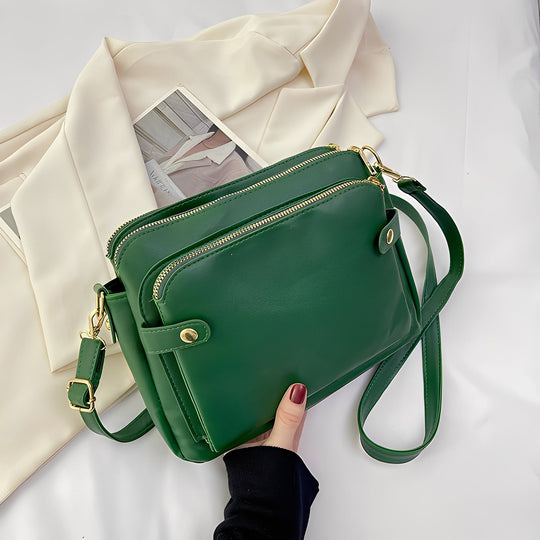 Michaela - Classic Leather Bag for Women with Shoulder Strap