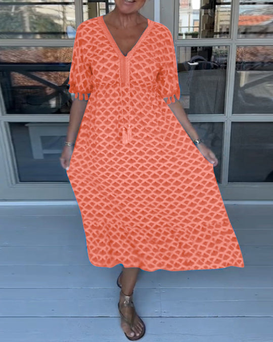 Winona | V-Neck Fringe Summer Dress