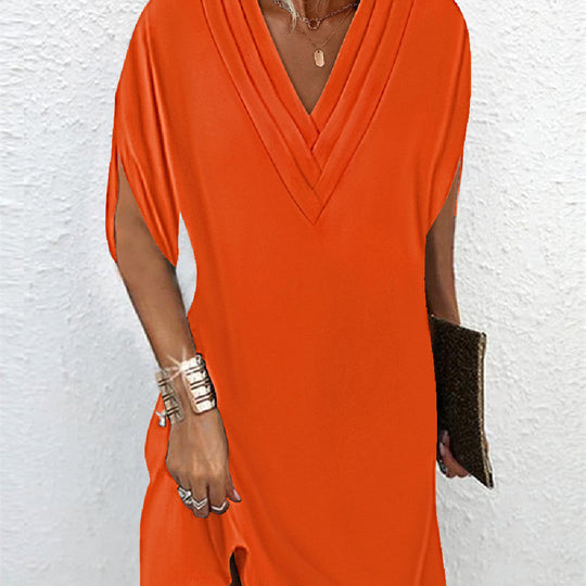 Céleste | Elegant V-Neck Sleeveless Mini Dress