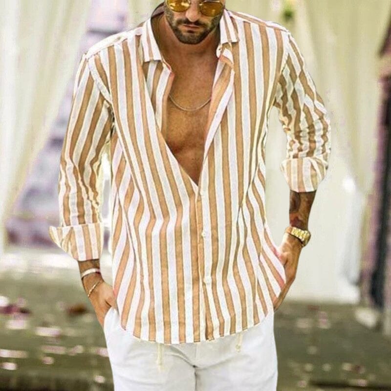 Alain | Men's striped shirt
