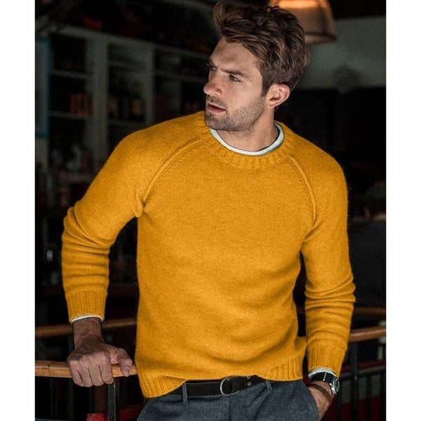 Izael | Casual Sweater in Soft High-Quality Knit for Men