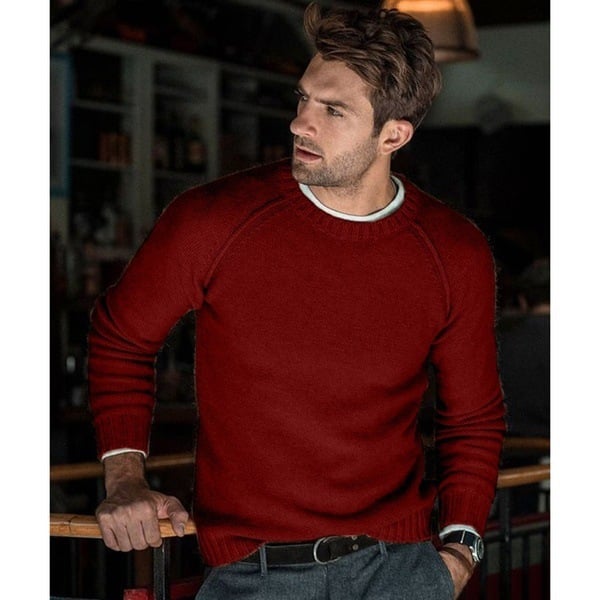 Izael | Casual Sweater in Soft High-Quality Knit for Men