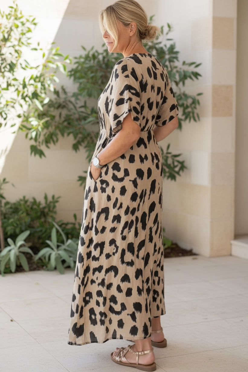 BONNIE - VESTITO LEOPARDATO ELEGANTE