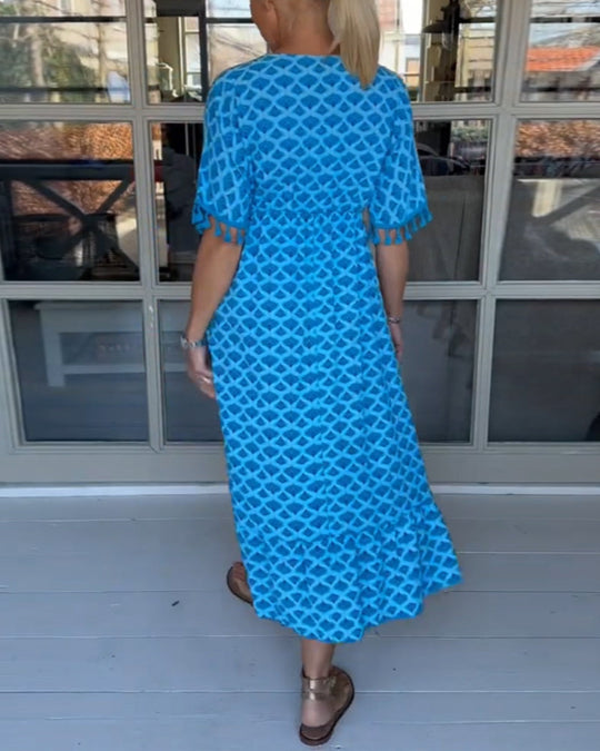 Winona | V-Neck Fringe Summer Dress