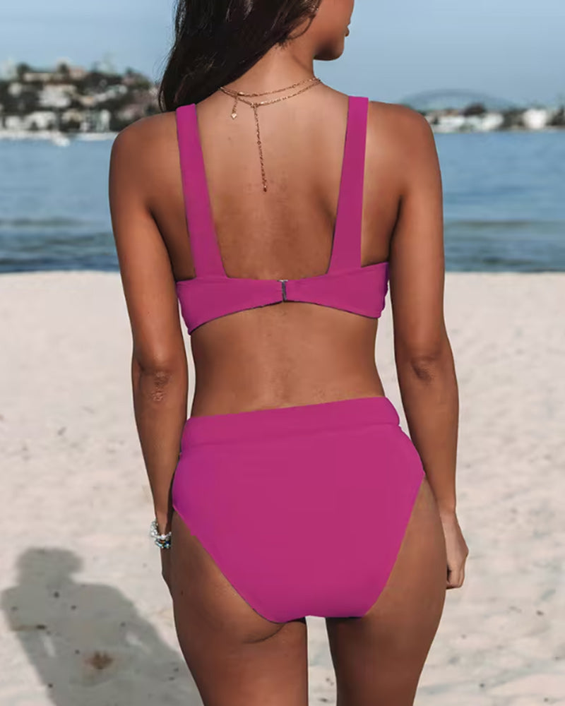 Riviera | Bikini estivo blu scuro chic