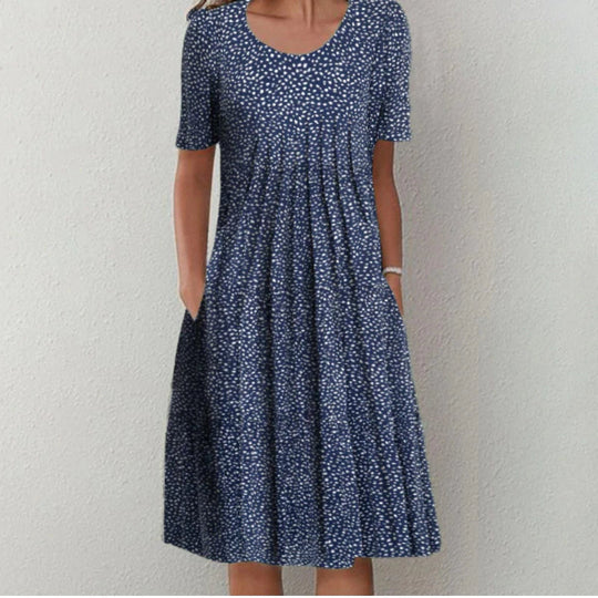 Women's floral flared summer dress - Emma