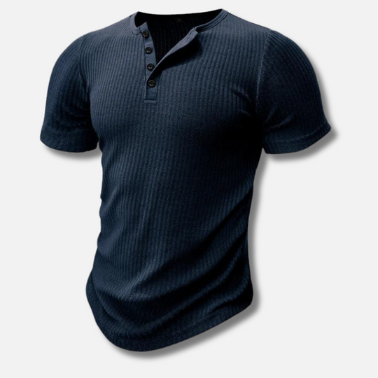 Elite | T-shirt Henley muscolare da uomo