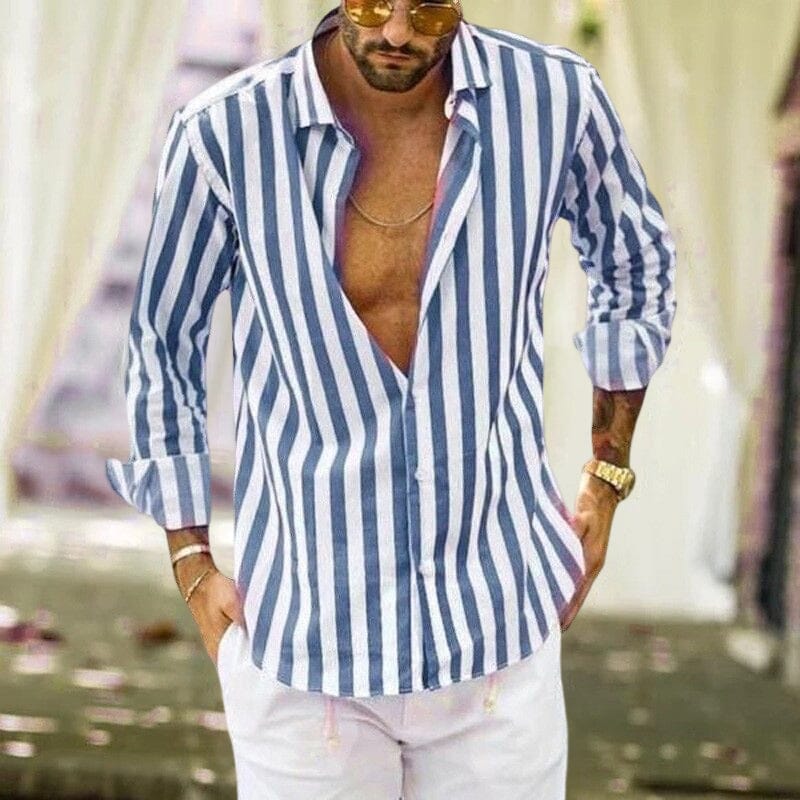 Alain | Men's striped shirt