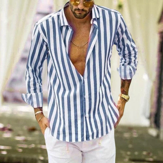 Alain | Men's striped shirt