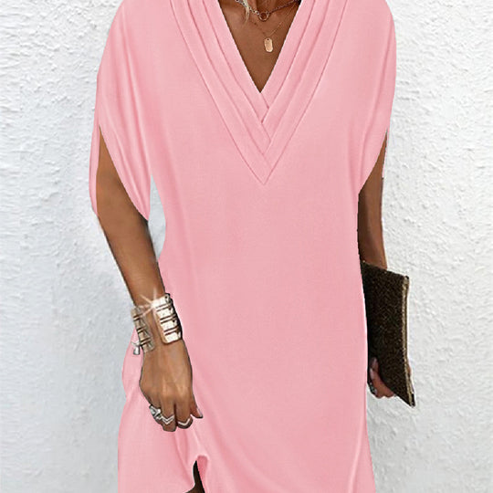 Céleste | Elegant V-Neck Sleeveless Mini Dress