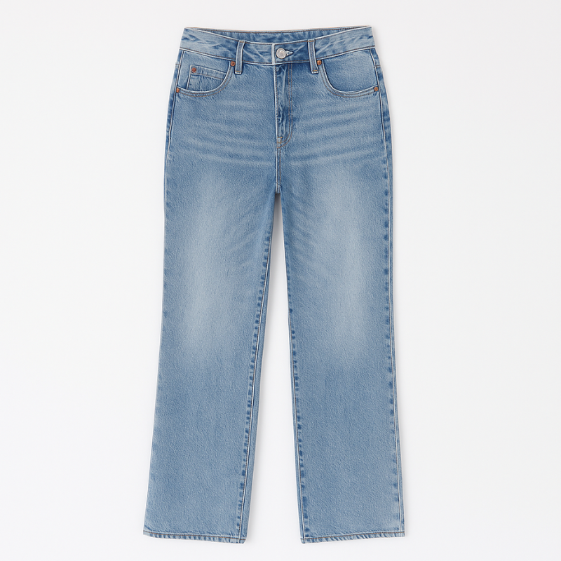 Jeans da donna a vita bassa modello baggy