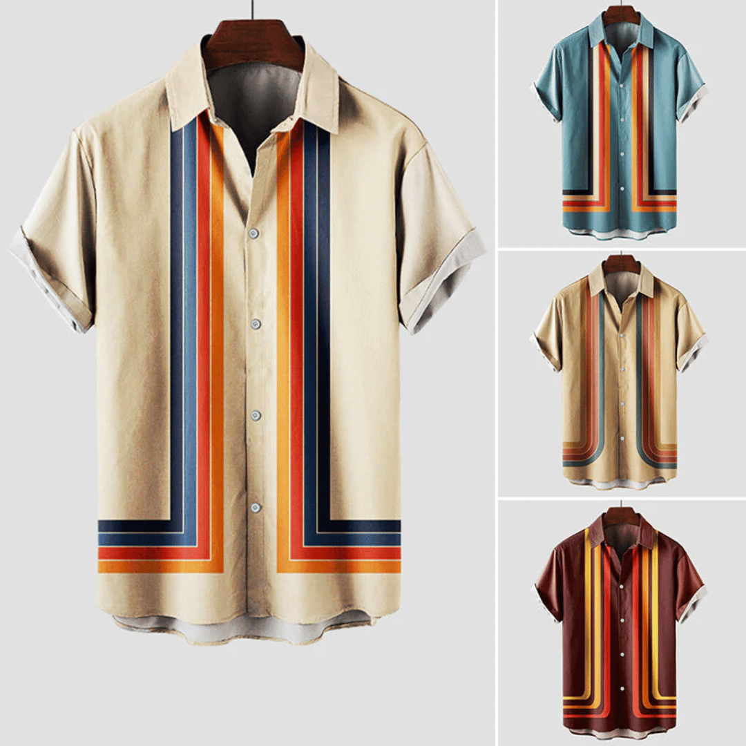 Zacharie | Camicia estiva vintage da uomo