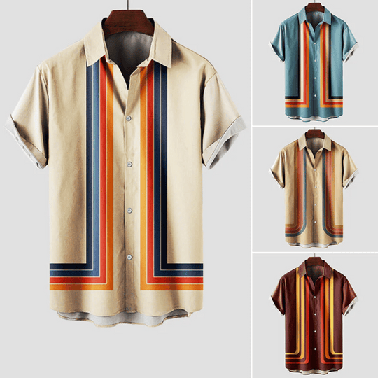 Zacharie | Camicia estiva vintage da uomo