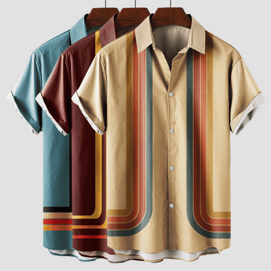Zacharie | Camicia estiva vintage da uomo