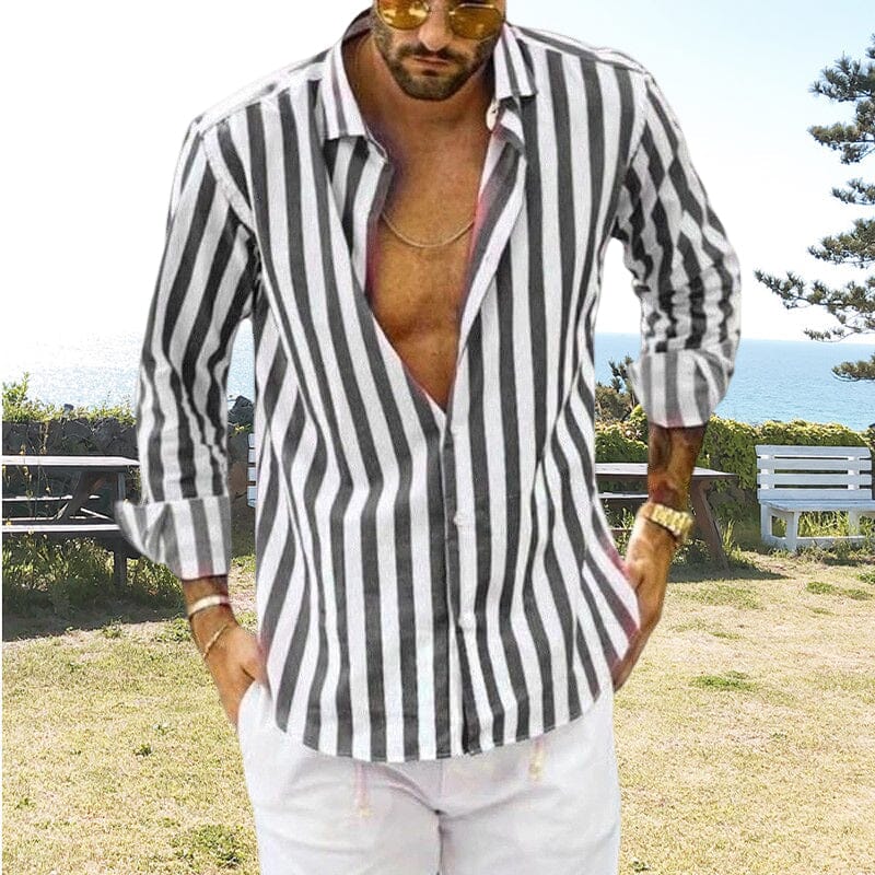 Alain | Men's striped shirt