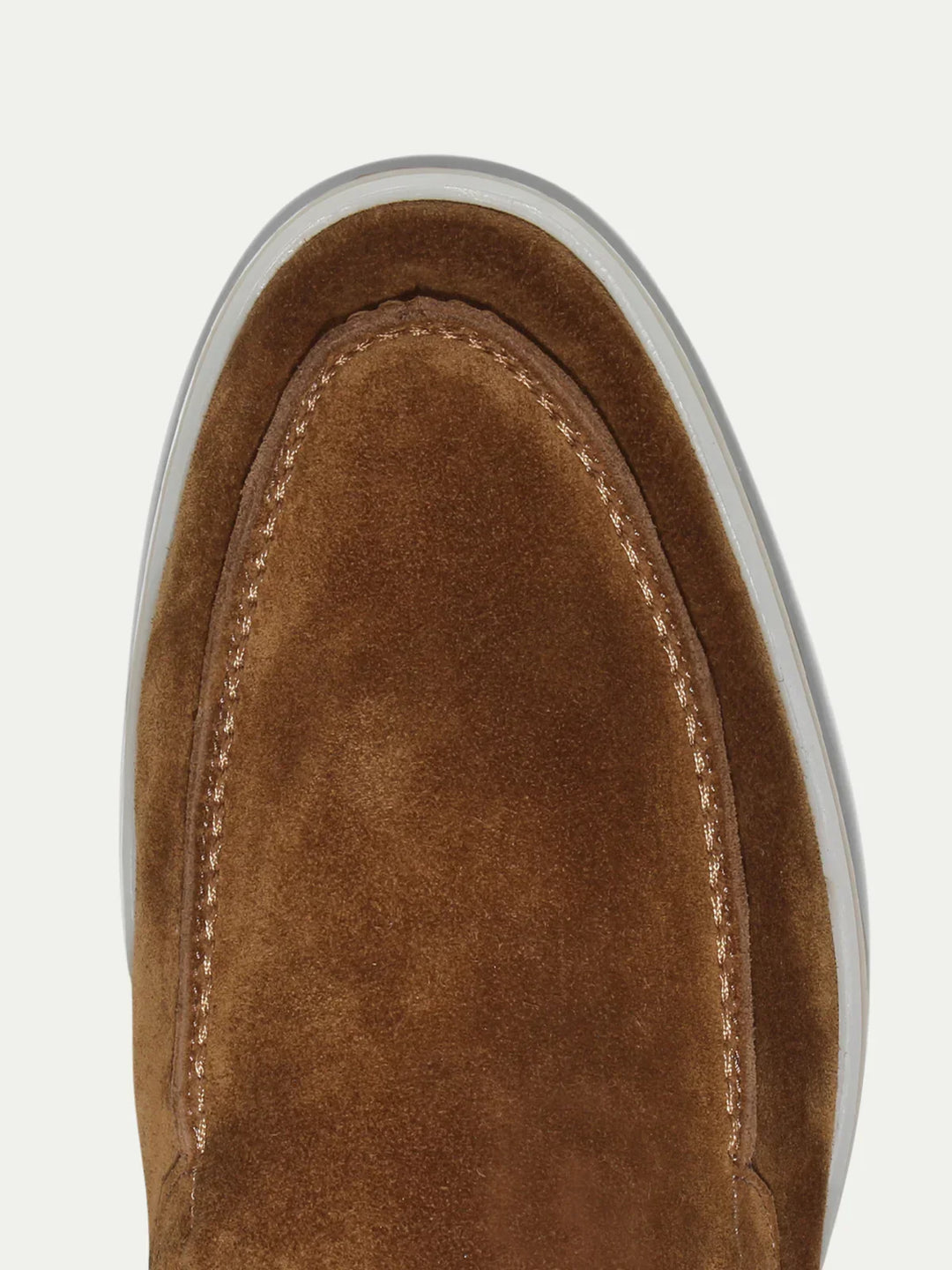 Men's Caramel Suede Loafers Slip-On