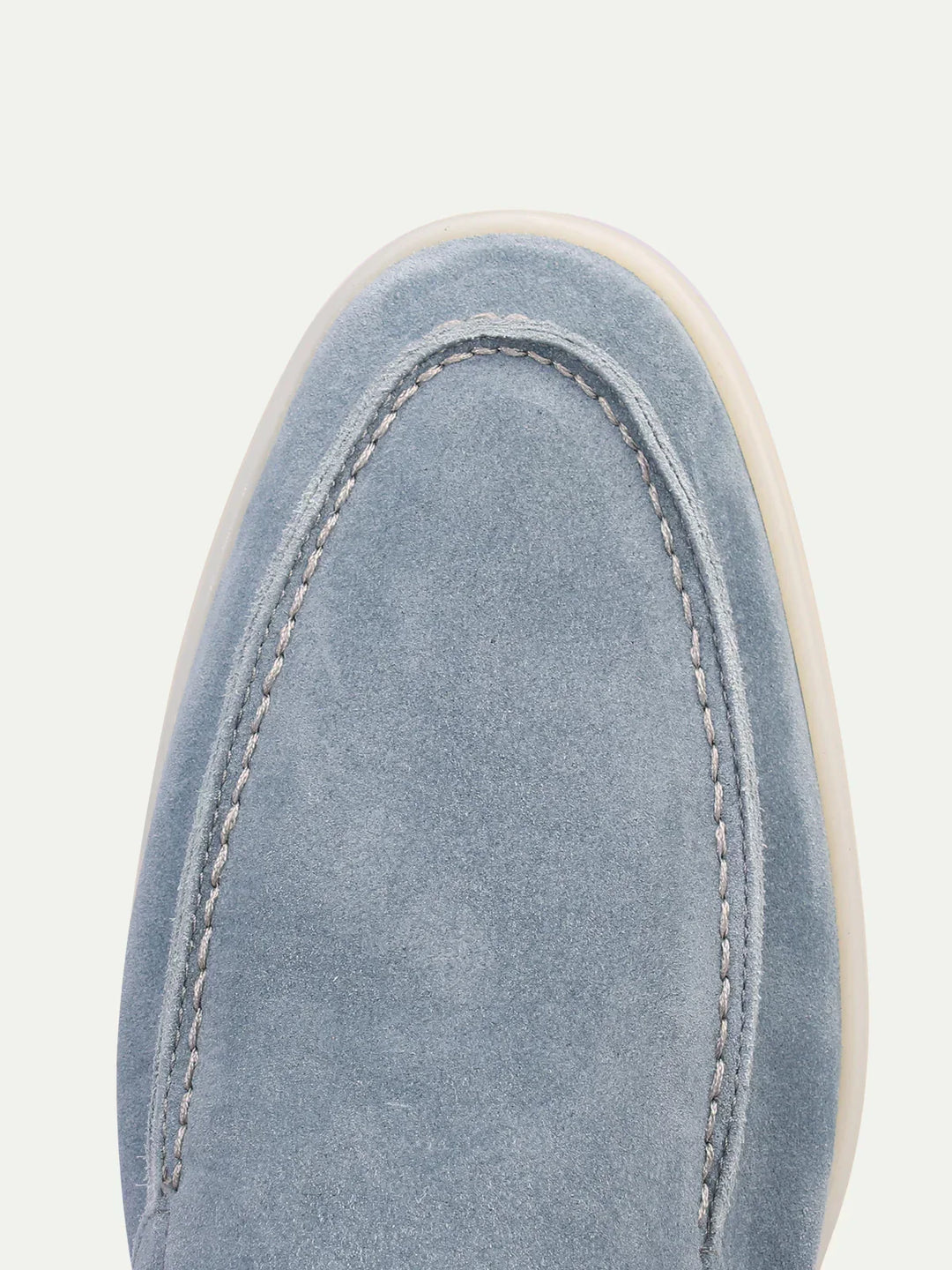 Slip-on da uomo in camoscio azzurro