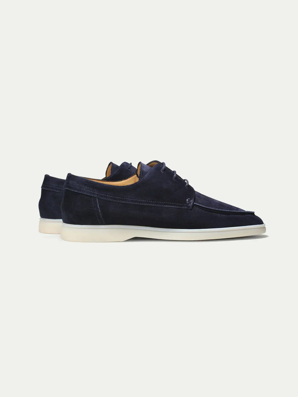 Men's dark blue suede loafers