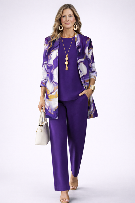 Gabrielle | Complete 3-Piece Purple Set