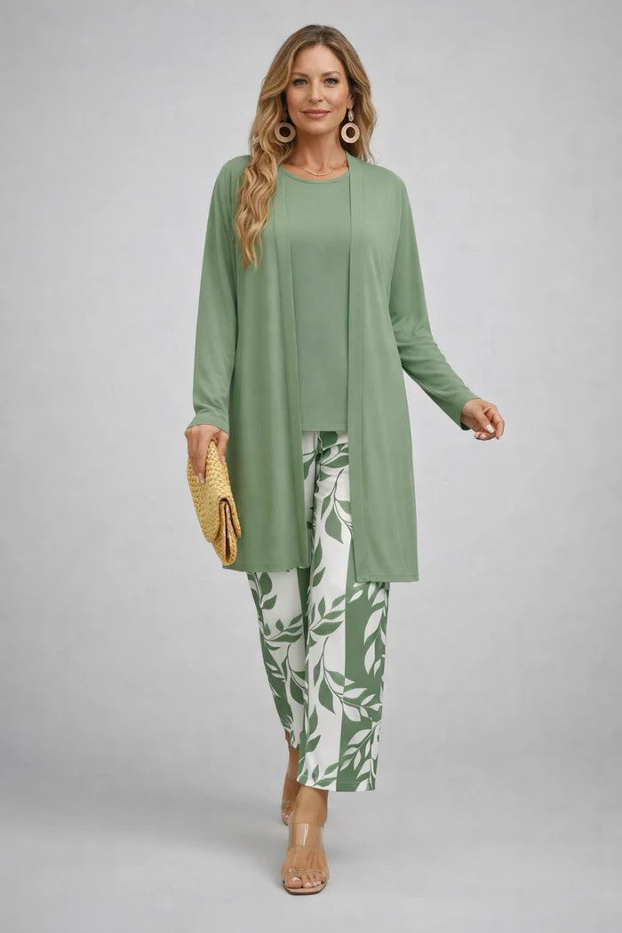 Madeleine | 3-Piece Set in Sage Green