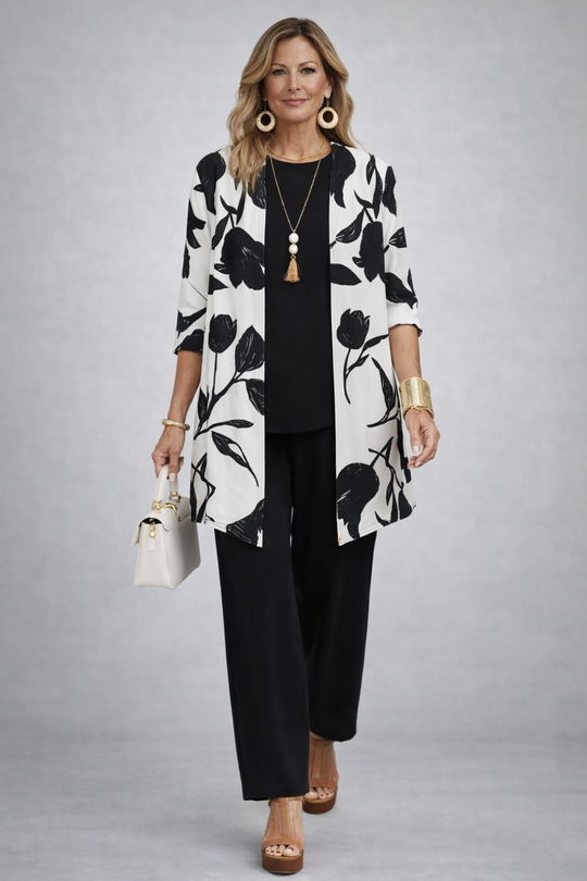 Adeline | Set Completo a 3 Pezzi in Nero