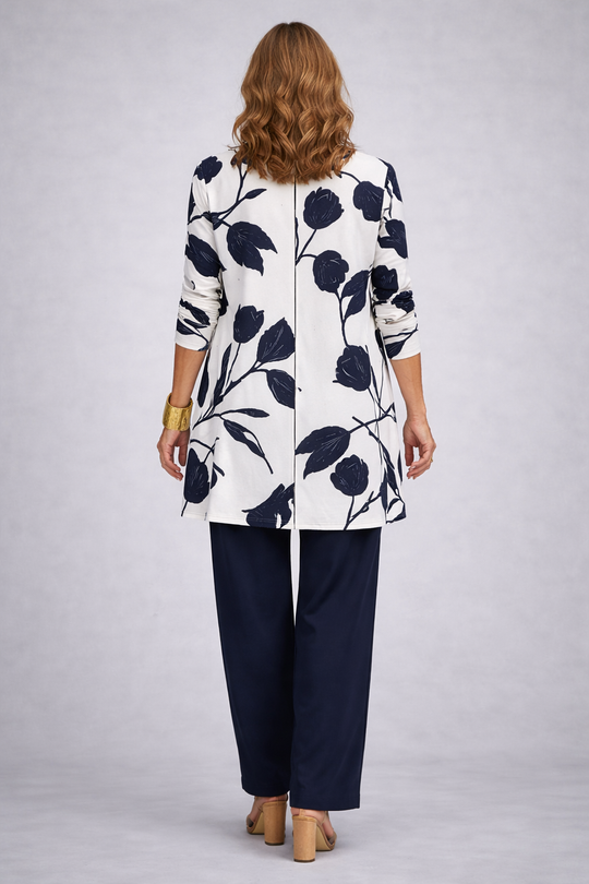 Eliane | Complete 3-Piece Set in Navy Blue