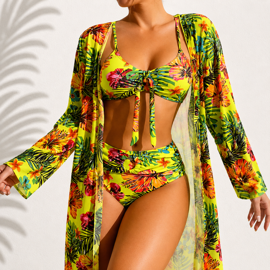Riviera | Marie Tropical Elegant Bikini Set - 3 Pieces