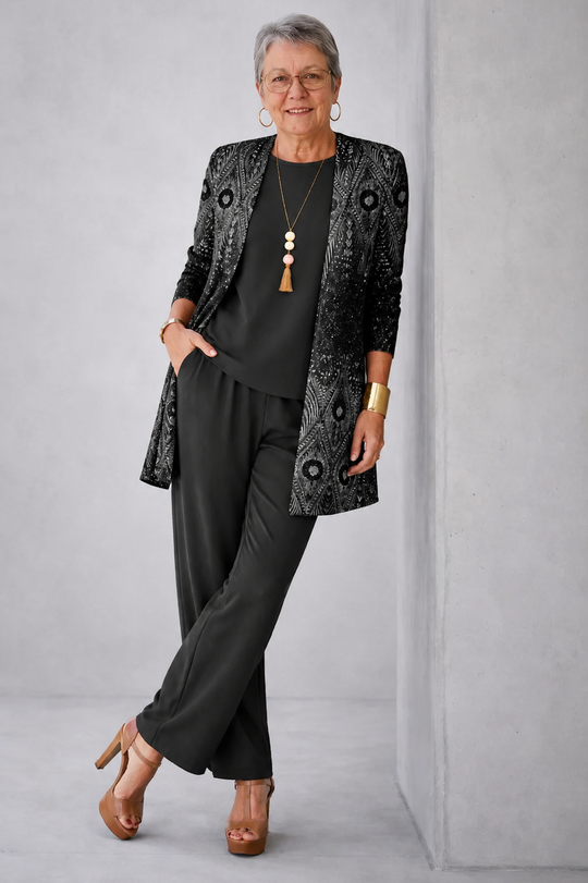 Hélène | 3-Piece Complete Set Black