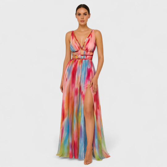 Freya | Painted long dress