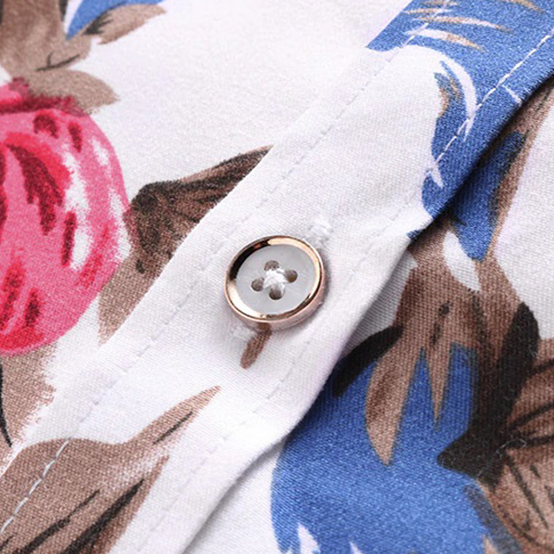 Enrique | Men's Luxury Floral Shirt with Romantic Design