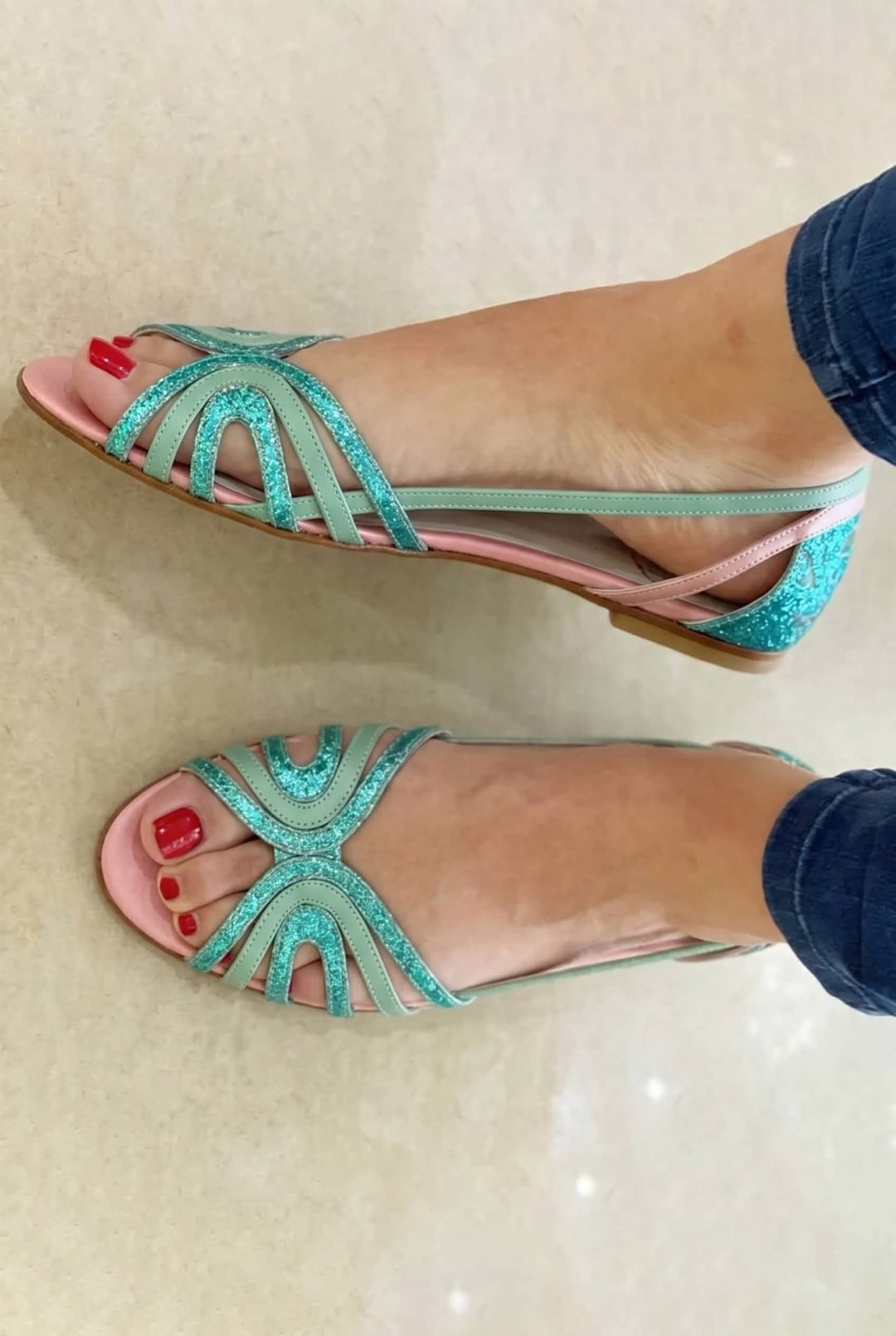 Eleonora | Golden Sandals for Summer