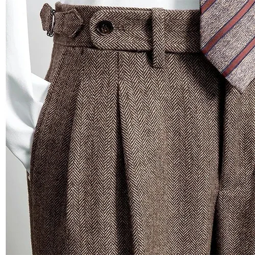 Thiago | Men's Slim Fit Work Trousers with Belt
