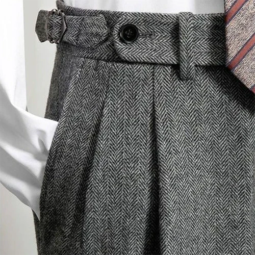 Thiago | Men's Slim Fit Work Trousers with Belt